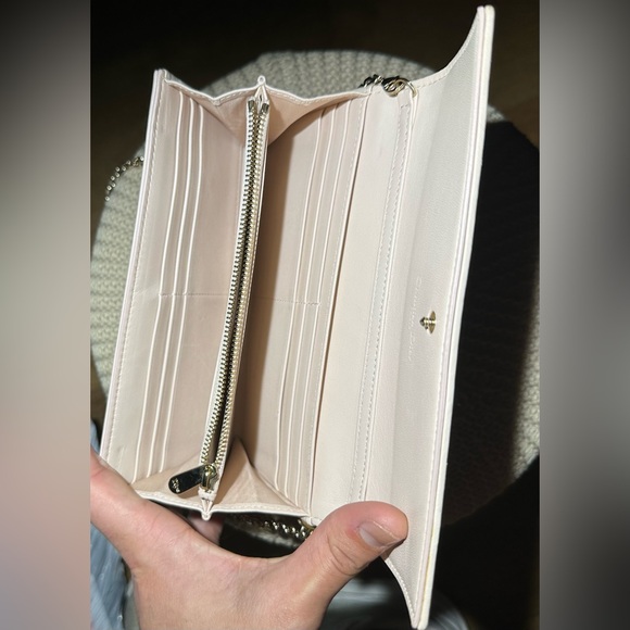 Lady‎ Dior Lambskin Wallet on a chain with Dior Charm Powder Pink - Picture 3 of 16